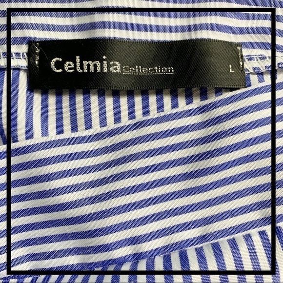 Celmia Collection Striped Off the Shoulder Top - Picture 5 of 5